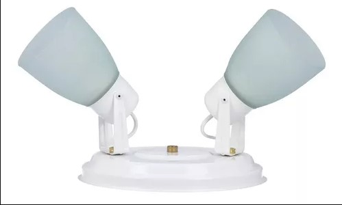 SPOT DE 2 LUCES CON TULIPA SPOT 430 160043