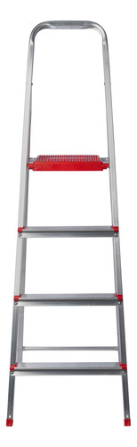 ESCALERA LUSQTOFF DOMESTICA DE ALUMINIO 4 GRADO ESL143-74