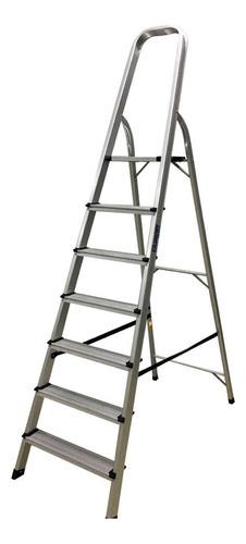 ESCALERA LUSQTOFF DOMESTICA DE ALUMINIO 7 GRADO ESL215-77