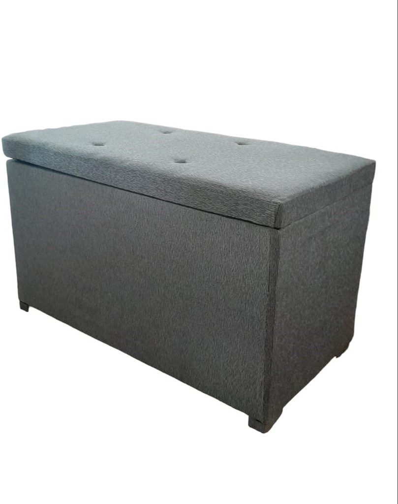BAULERA MADERO SUPER DUE PLATA 0.80MTS CHENILLE