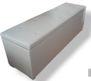 BAULERA MADERO SUPER ECO CUERO TIZA 1.40MTS