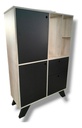 MUEBLE CAON AUXILIAR ALBA NEGRO 1280