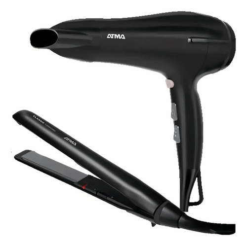 SECADOR DE CABELLO + PLANCHITA ATMA CK4010P