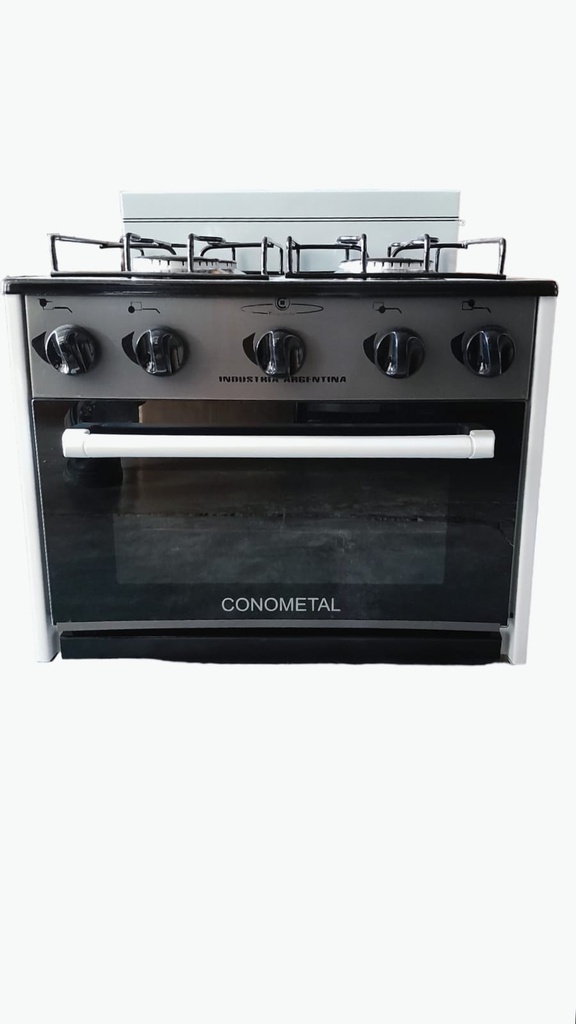 ANAFE CONOMETAL 4H C/ HORNO AC INOX /ALUMINIO 202010E