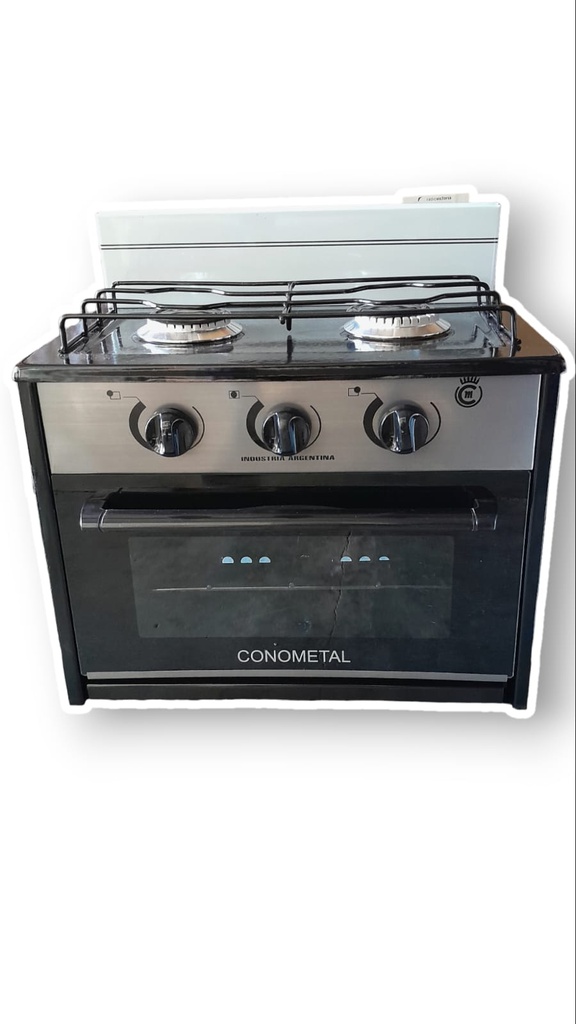 ANAFE CONOMETAL 2H C/HORNO M/ALUMINIO 202001E
