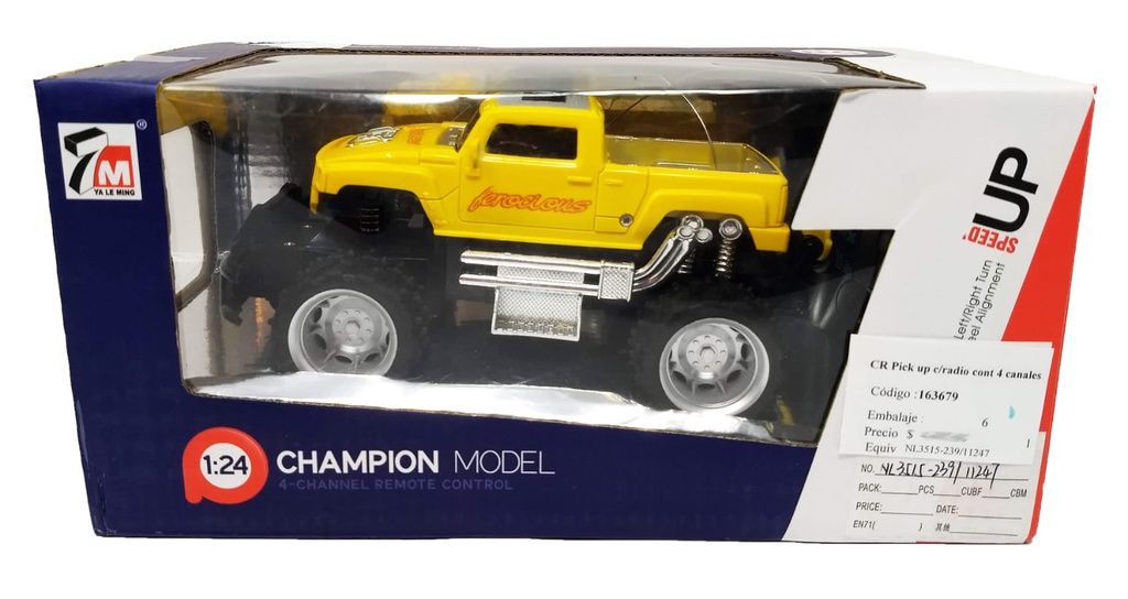 CARRO PICK UP C/RADIO-CONTROL- 4 CANALES 111069