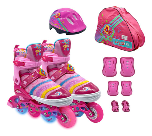 SET DE ROLLER + PROTECC COMPLETO C/BOLSO 111072  TALLE: L