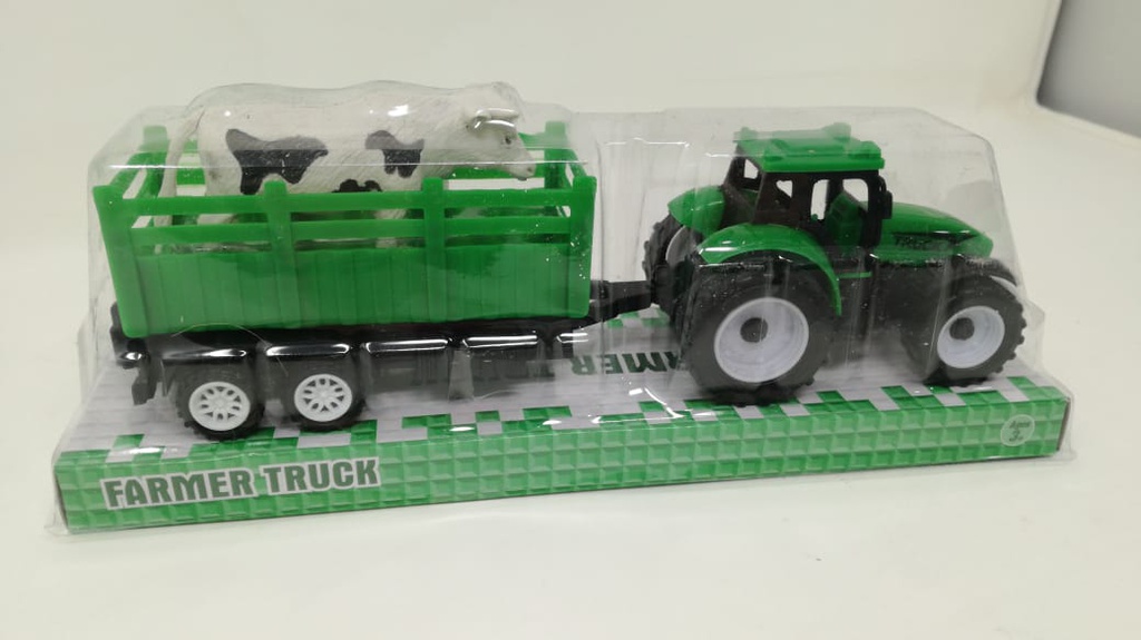 TRACTOR FARMER TRUCK C/TRAILER + GANADO 111076