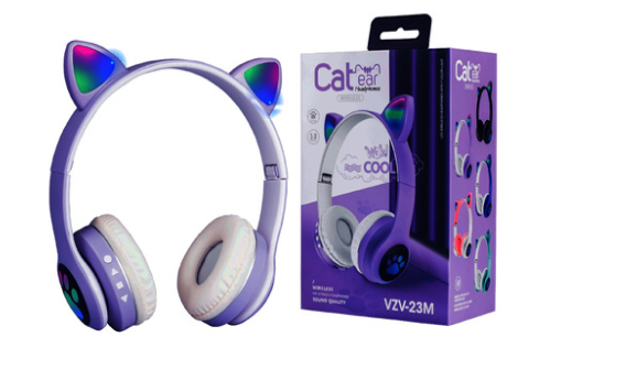 AURICULAR BLUETOOTH VIV-23M INFANTIL CON OREJITAS VIOLETA CATER