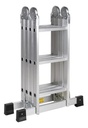 ESCALERA GARDEN LIFE MULTIPOSICIONES 4x3 TE1600 PLATEADA