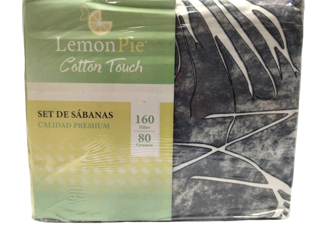 SABANAS LEMON PIE COTTON TOUCH ESTAMPADA  2 1/2