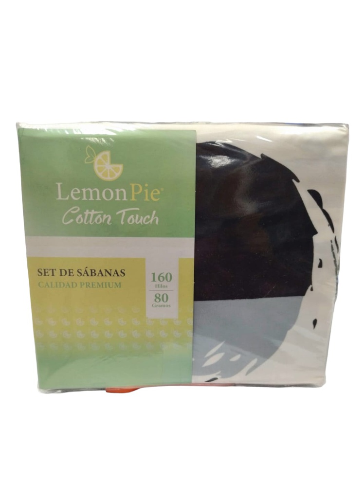 SABANAS LEMON PIE COTTON TOUCH ESTAMPADAS 2 1/2