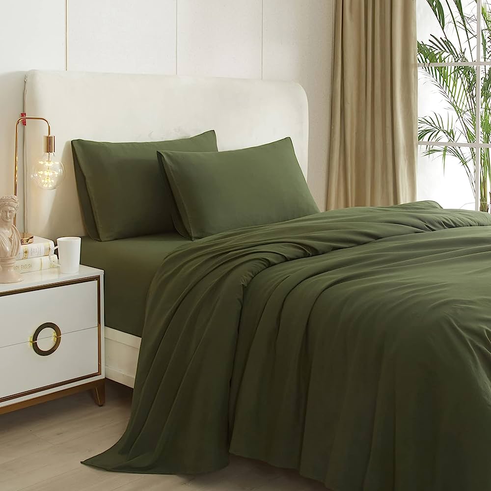 SABANAS LEMON PIE COTTON TOUCH LISA  2 1/2 VERDE