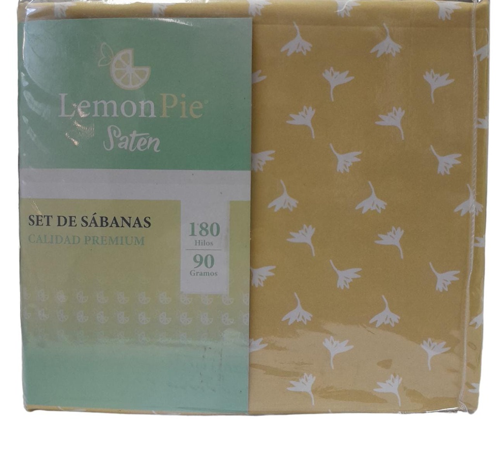 SABANA LEMON PIE SATEN ESTAMPADA 2 1/2