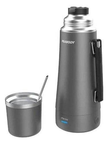 TERMO PEABODY ETERMO ELECTRICO PE-ETA1001D GRIS METALIZADO