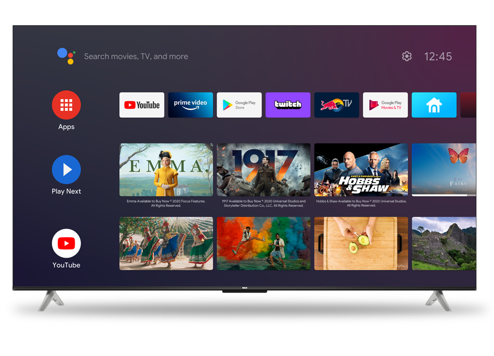 SMART TV RCA 50&quot; AND50P6UHD LED SMART 4K GOOGLE TV