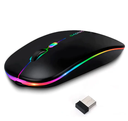 MOUSE INALAMBRICO GADNIC OPTICO LED RECARGABLE