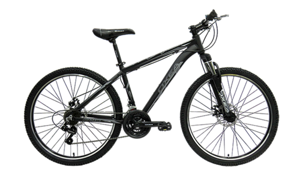 BICICLETA OXEA SHADANE ROD 26 TALL M GRIS NEGRO MATE