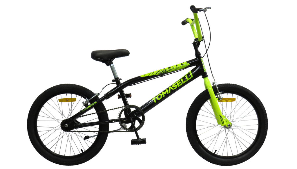 BICICLETA TOMASELLI FANATICS C20FAN ROD 20 NEGRO AMARILLO