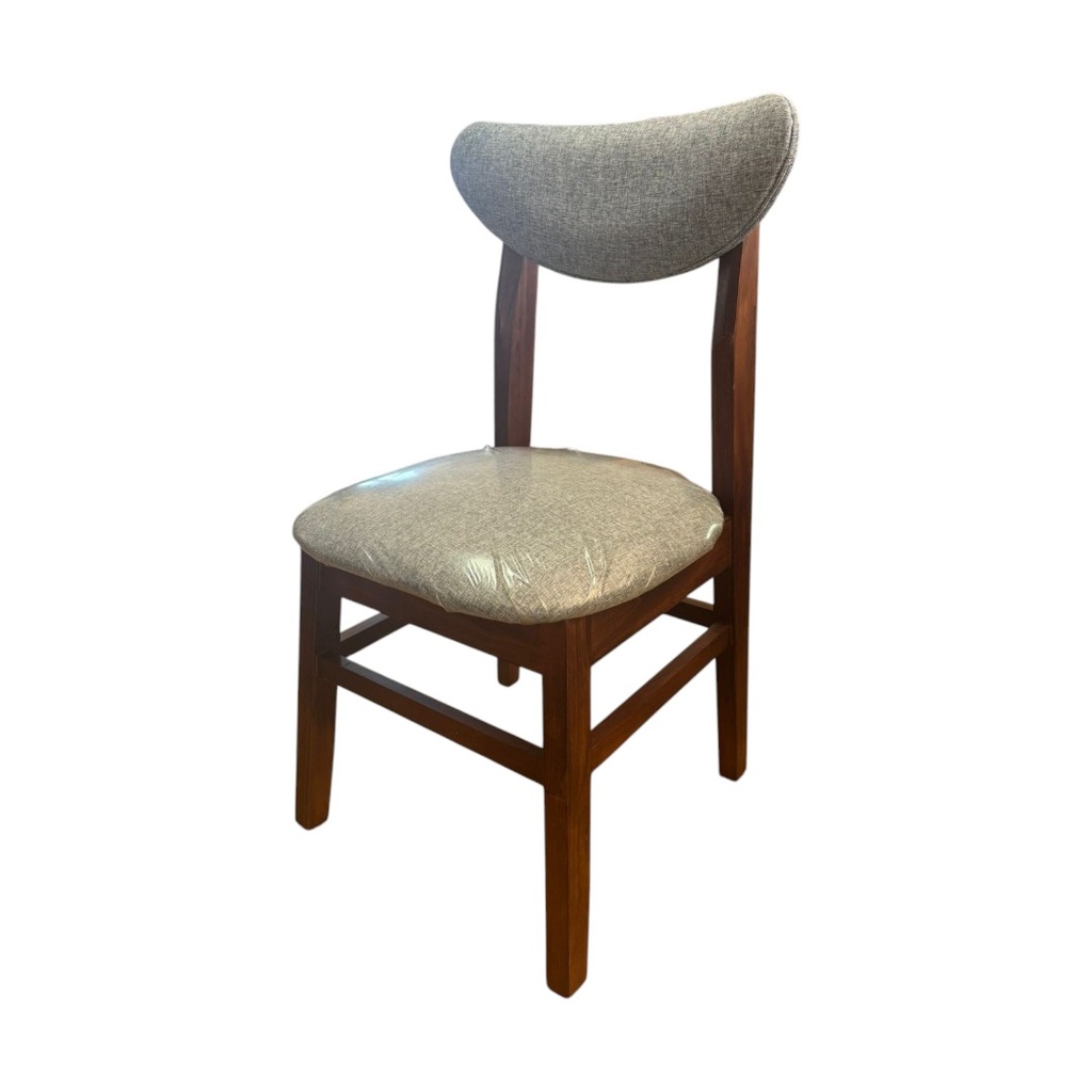SILLA INMACOL NORWAY RESPALDO TAPIZADO CASTAÑO GRIS 145-3 