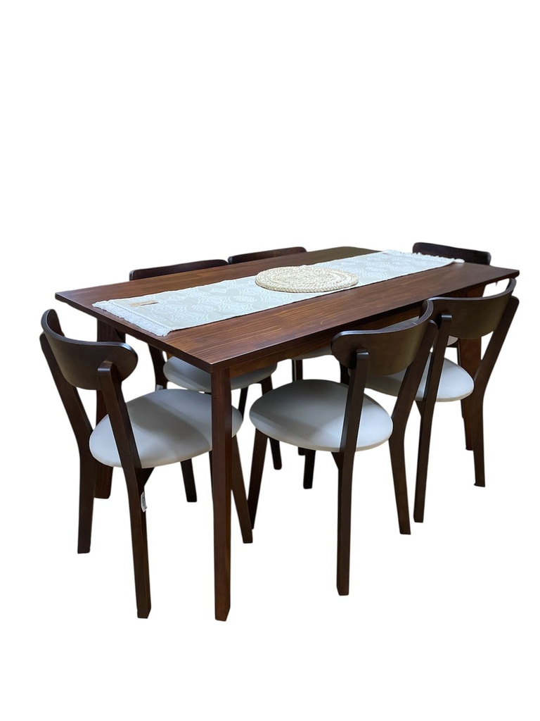 MESA FIJA ESCANDINAVA JYM 1307 CAOBA 1.50M