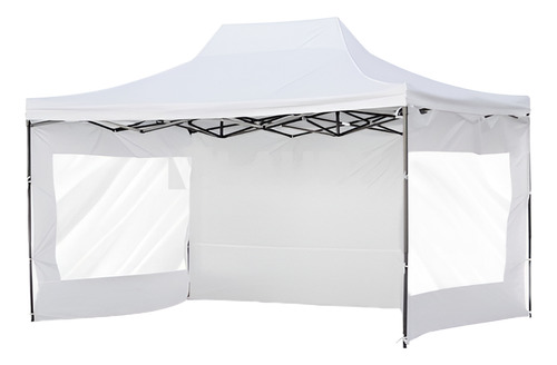 GAZEBO LAURY ART. 18716 PLEGABLE 3x4,5 MT. CAÑO ACERO OXFORD BLANCO
