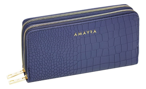 BILLETERA AMAYRA 67 B762 2 DIVISIONES AZUL