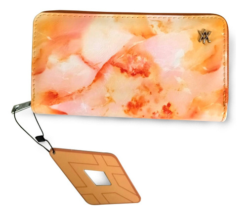 BILLETERA AMAYRA 67 B826 NARANJA