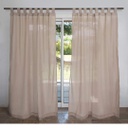 CORTINAS FANTASIA TROPICAL LISA SIN BOTON C/PRESILLAS BEIGE 228222
