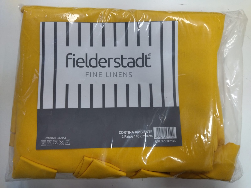 CORTINAS FIELDERSTADT TROPICAL SIN BOTON AMARILLO 228222