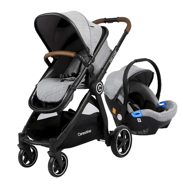 COCHE CARESTINO DELUXE V2 CO007 V2 GR GRIS C/ ACCESORIOS