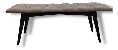 PIE DE CAMA CAPITONE 4 PATAS CEMENTO 1.20