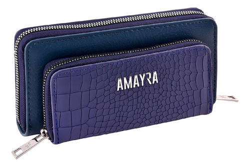 BILLETERA AMAYRA 67.B791 AZUL 1 DIVISION