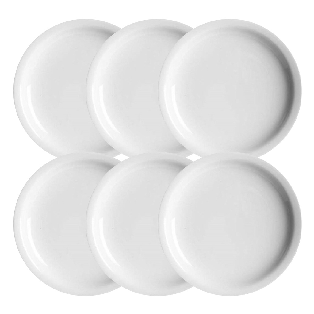 PLATO DE POSTRE VERBANO PORCELANA LINEA RECTA 2301