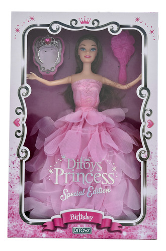 MUÑECA DITOYS PRINCESS 2207 C/ACCESORIOS ROSA