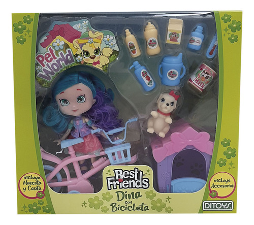 DINA C/BICICLETA DITOYS 2436 BEST FRIENDS