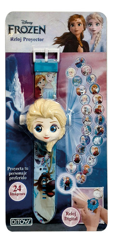 RELOJ PROYECTOR FROZEN DITOYS 2538