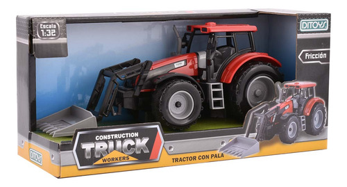 TRACTOR CON PALA DITOYS 2245 ROJO