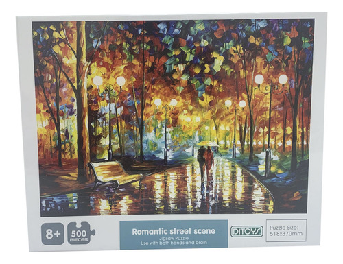 PUZZLE DITOYS 500 P 2409 ROMANTIC STREET SCENE