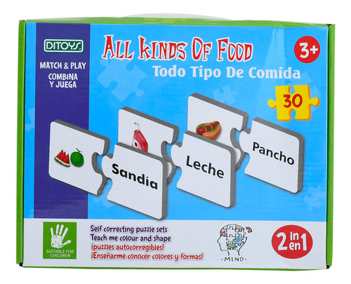 MATCH AND PLAY PUZZLE DITOYS 2376 COMIDA