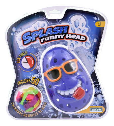 SPLASH TIMER FUNNY HEAD DITOYS 2177 AZUL