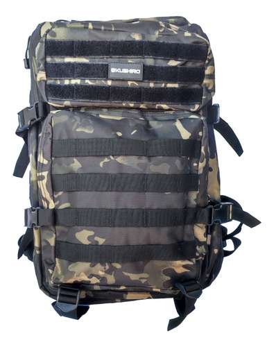 MOCHILA TACTICA CAMPING KUSHIRO MTC02 CAMUFLADO