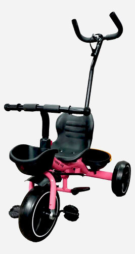 TRICICLO BABYMOVIL TZT30 C/MANIJA DIRECCIONAL ROSA