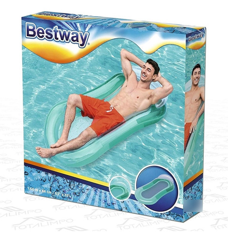 COLCHONETA BESTWAY CON RED 43103 CELESTE