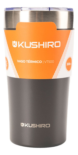 VASO TERMICO KUSHIRO VT500 500ML GRIS