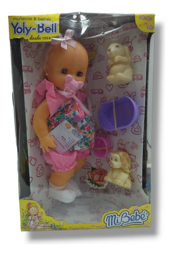 BEBE YOLY BELL 1344 C/MASCOTAS ROSA