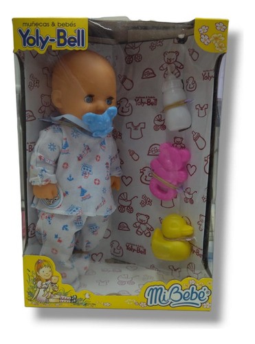 BEBE YOLY BELL 1270  BLANCO/CELESTE