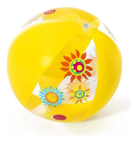 PELOTA INFLABLE BESTWAY 51 CM AMARILLA 116314