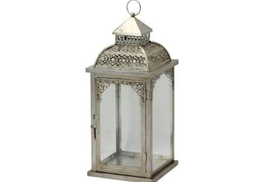 FAROL PORTAVELA G50L PLATA 33 CM