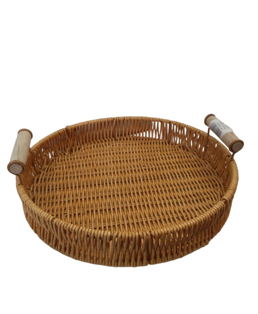 BANDEJA REDONDA RATTAN